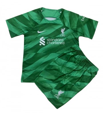 Liverpool Bramkarskie Koszulka Trzecich Dziecięca 2023-24 Krótki Rękaw (+ Krótkie spodenki)